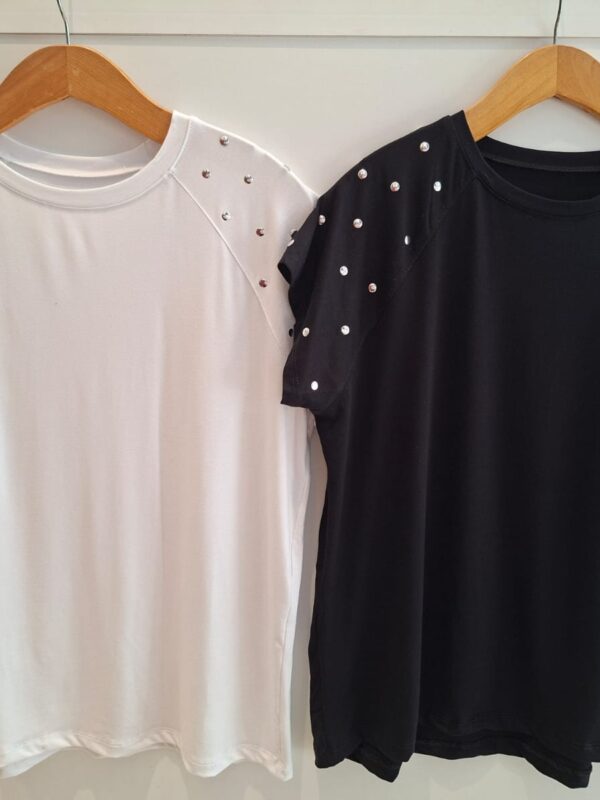 Remera Manga Ranglan Tachas (Art.2376)