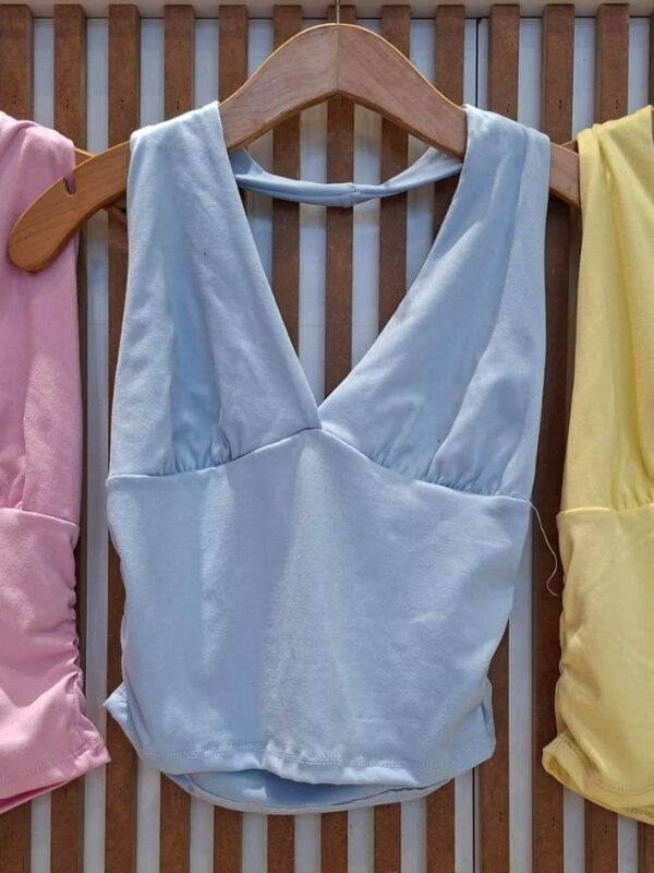 Top Escote V Fruncido (Art.2384)