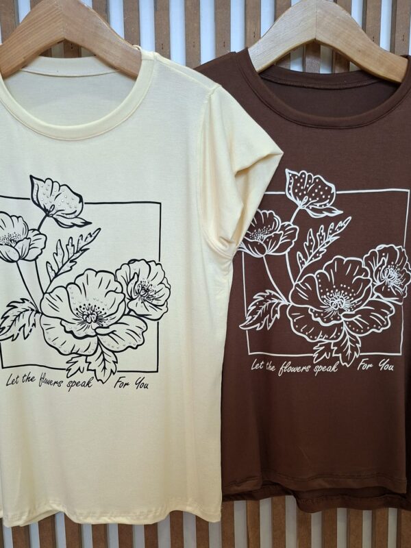 Remera estampado Florecer (ART.2387)