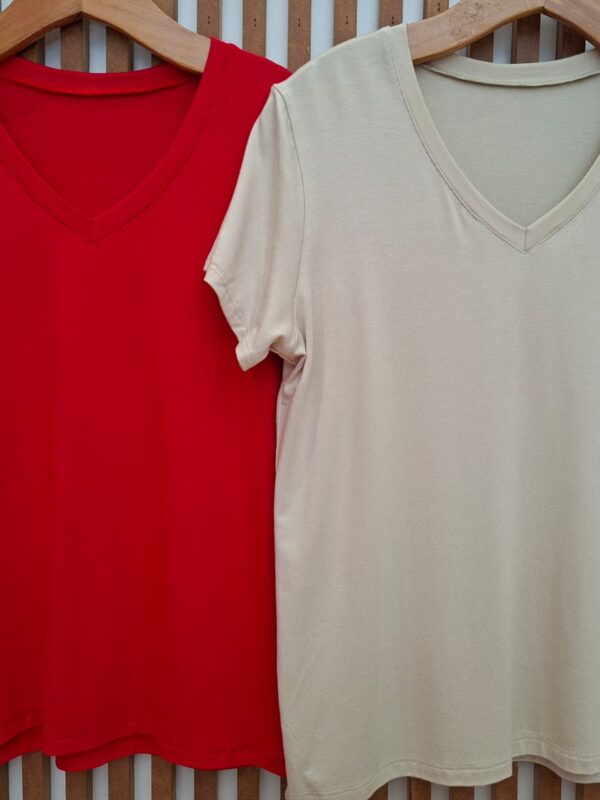 Remera Manga Corta Escote V (ART.2389)