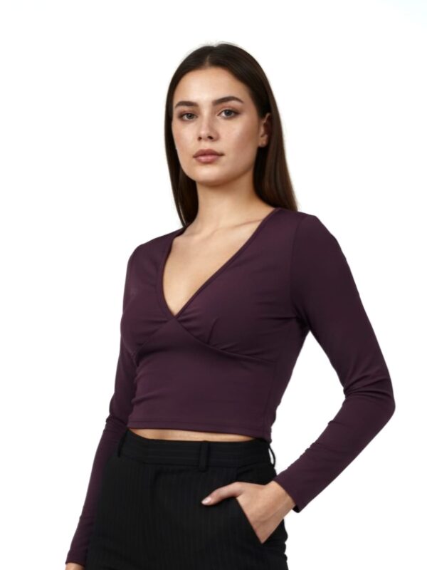 Remera Manga Larga Escote V