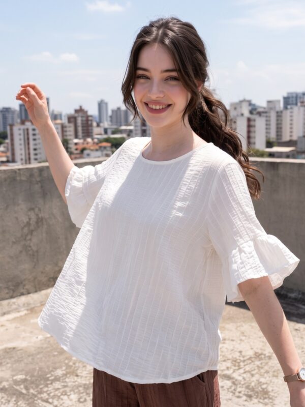 Remera de Plisa con volados (Art 2728)